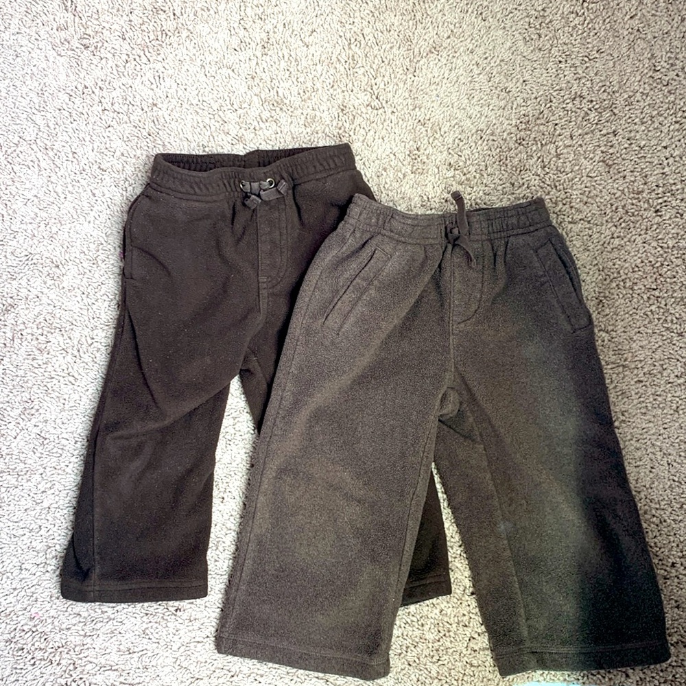 Janie and Jack brown fleece pants 18-24 month